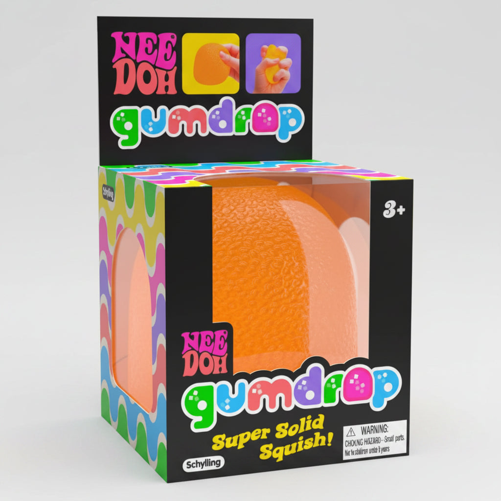 Nee-Doh Gum Drop Squish — Orange