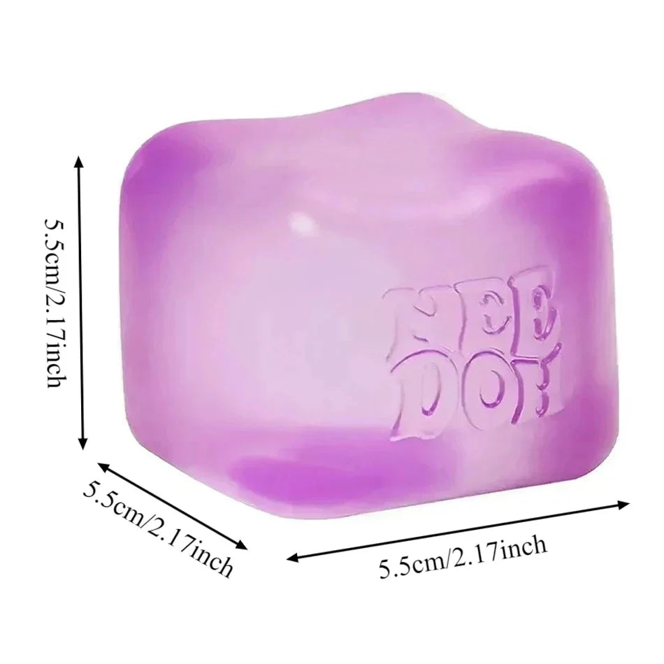 NeeDoh Cube Squishy Toy – Sensory Stress Relief Fidget