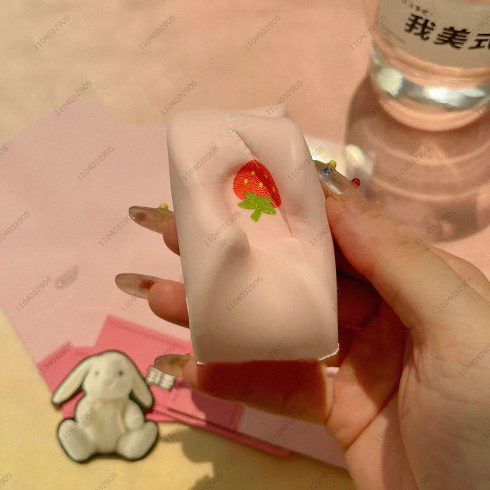 Strawberry Cheese Slow Rising Squishy Toys | Sensory Fidget Stress Relief for ADHD