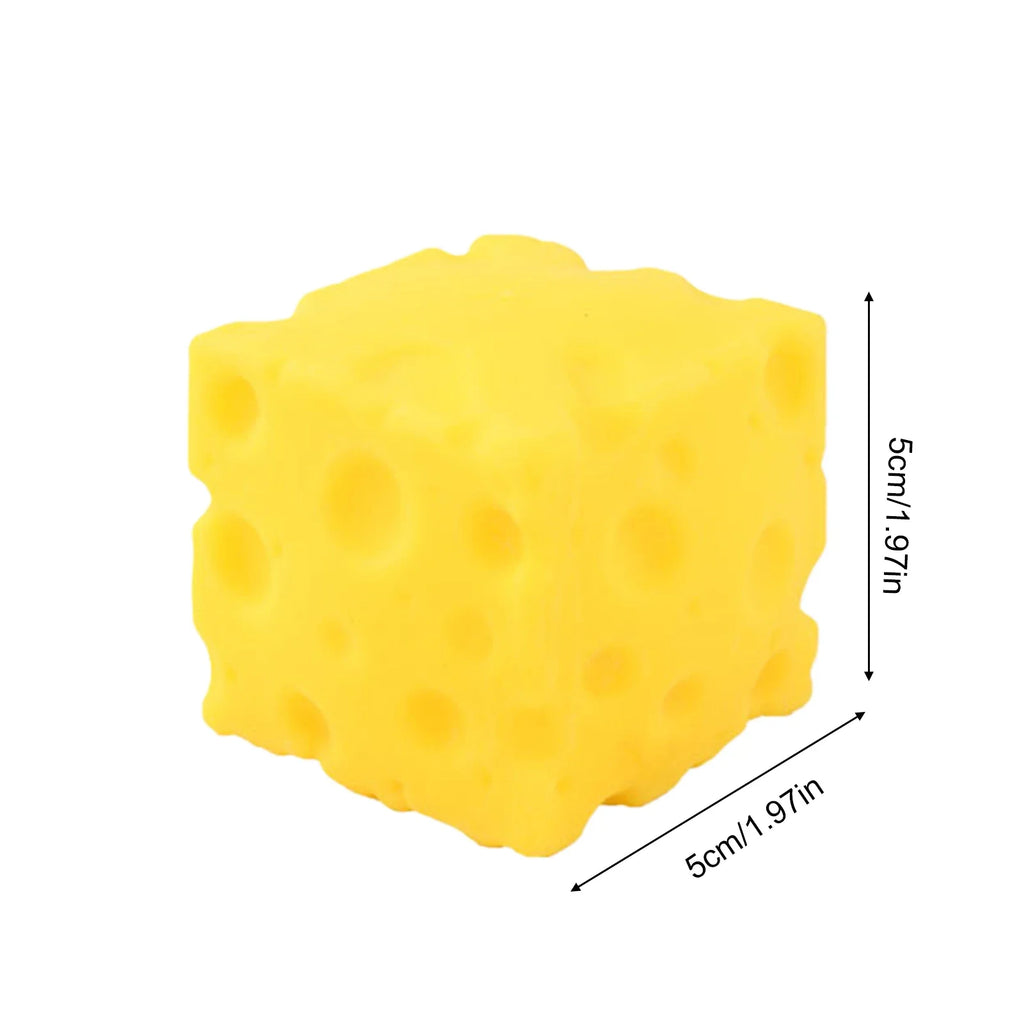 Squishy Cheese Cube Fidget Toy | Slow Rebound Stress Relief Sensory Toy