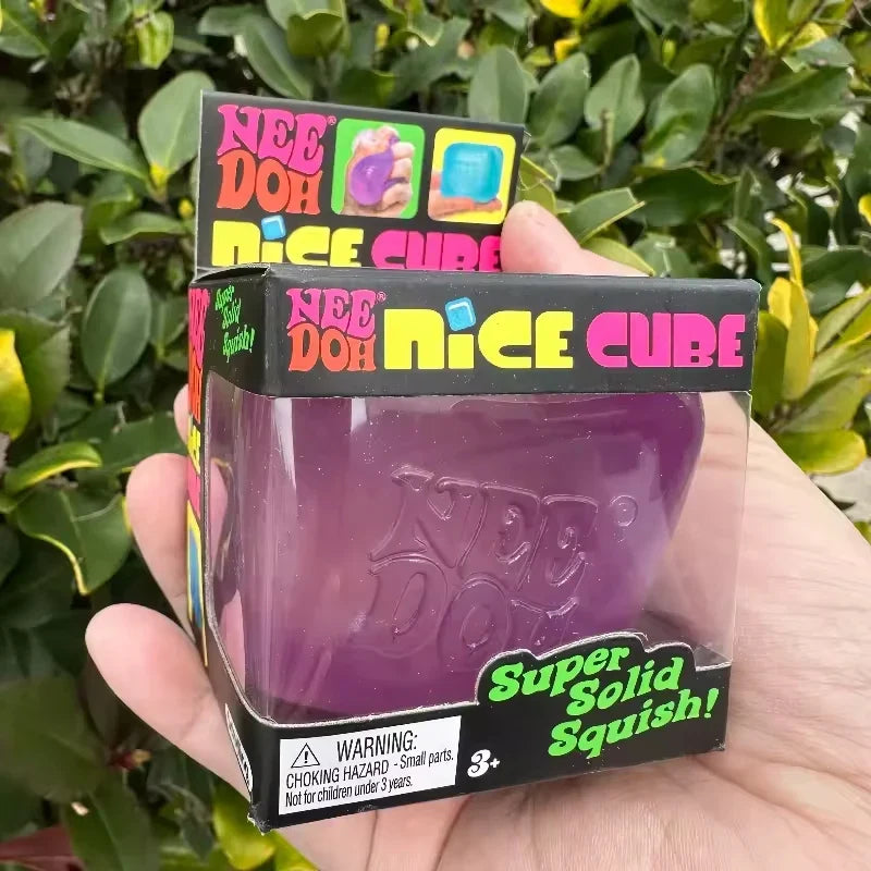 NeeDoh Cube Squishy Toy – Sensory Stress Relief Fidget