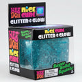 Nee-Doh Glitter & Glow Nice Cube — Blue