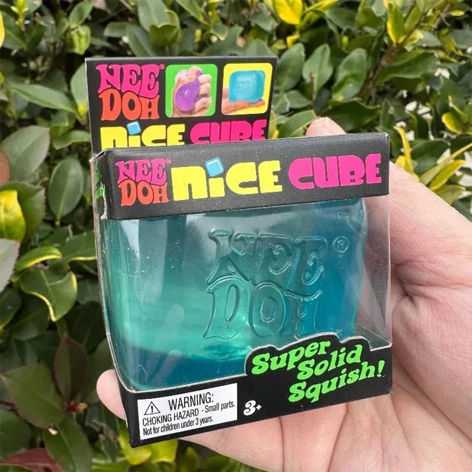 NeeDoh Cube Squishy Toy – Sensory Stress Relief Fidget